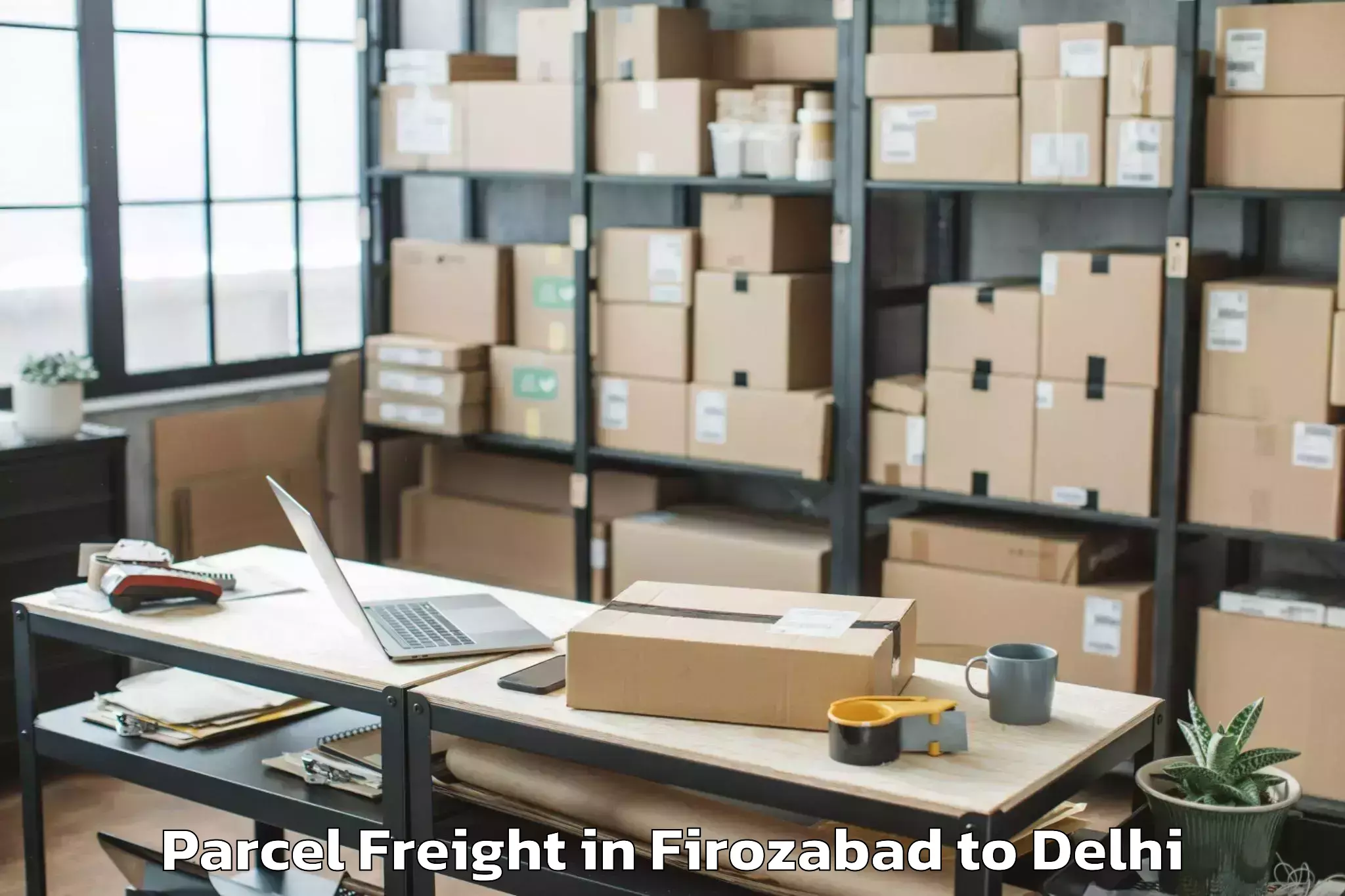 Firozabad to Hauz Khas Parcel Freight Booking